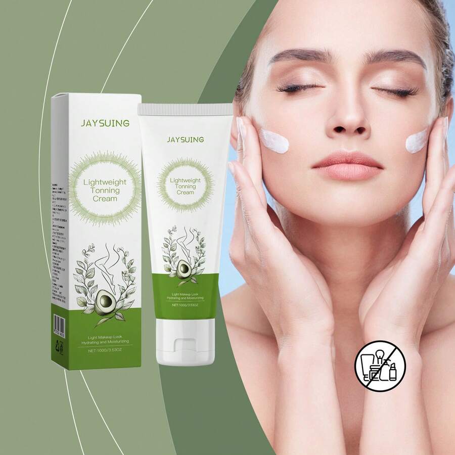 100g,Crema para el rostro natural, hidratación profunda y nutrición rápida, ilumina el tono de la piel, resistente al agua, textura suave y natural. - Color natural - Ver 1
