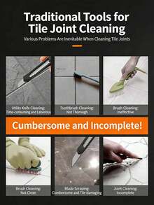 1pc Ceramic Tile Cleaning Hook Knife Heavy-Duty Metal Removal Tool - A Durable, Lightweight, And Foldable Garden Weeder For Pathways And Lawns - View 3