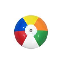 1pc Rainbow Inflatable Beach Ball, PVC Material Children Outdoor Toy Ball, Suitable For Water Games Or Outdoor Activities, Great For Beach Play - View 10