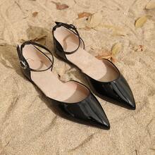 Pointed Toe Shoes, Minimalist Elegant Style, Versatile - Black - View 7