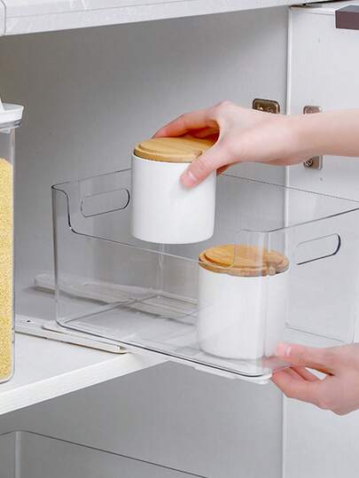 2件装塑料抽屉滑轨，多用途储物篮滑轨，适用于厨房、卧室、宿舍