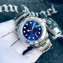 Foreign Trade Watches,  Watches, Yacht-Style Automatic Mechanical Watches, Steel Strap Men's Watches, Micro-Business Cross-Border Shipping - 2 - 查看 3