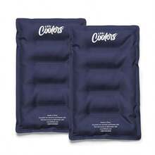 Cool Coolers 2 Pack Soft Ice Packs for Cooler Flexible Stretch Nylon Lunch Box Ice Packs Ice Packs for Lunch Boxes - Azul medianoche - Ver 8