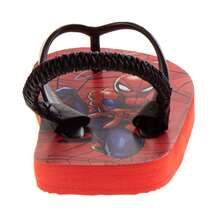 Marvel Spider Man Boys' Flip Flops Fun, Comfortable, And Easy SlipOn Footwear (Toddler Sizes 5-10 / Little Kid Sizes 11-12) - 紅色 - 查看 4