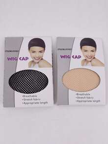 12pcs Stretchy Wig Caps, 2 Open-Ended Breathable Mesh Wig Caps For Fixing And Styling Hair - Multicolor - View 5
