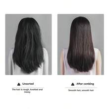 NEFOUME Natural Bamboo Air Cushion Massage Comb, Bamboo Material Contacts Scalp Safely, Anti-Static Prevents Tangling, Round Bamboo Teeth + High Elastic Silicone Air Cushion Massage, One Stroke Smooths Frizz And Reduces Hair Loss, Protective Oil Coating Prevents Moisture And Mildew, Bamboo + Rubber Materials - Multicolor - View 6