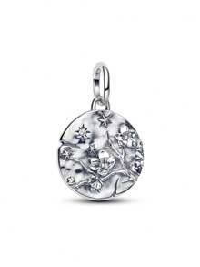 1个心形吊坠，镀银，适合手链项链，DIY礼物 - 彩色 - 查看 8