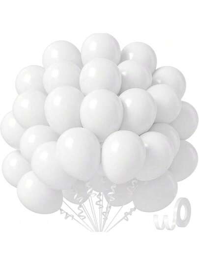 10/20pcs White Balloons 10 Inch, Luxurious Party Balloon Decorations For Wedding Birthday Anniversary Graduation Opening Ceremony Home Party Supplies