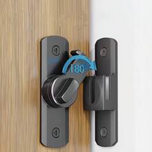 Durable Anti-Theft Door Handle With 90°/180° Adjustable Sliding Pin, Metal Tamper-Proof Lock, Manual Control, Painted Surface, Suitable For Bathroom And Home Security, Modern Door Lock, Sturdy Structure - Multicolor - View 5