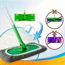 8 Practical Gray Mop Cloths, Perfect For Removing Water Stains, Dirt, Hair, Windows, Furniture Surface Dust In Homes And Kitchens | Daily Necessities - 8pcs - View 10