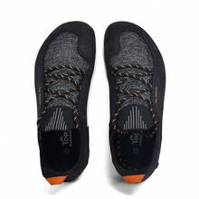 1双男士宽楦举重鞋,防滑轻便深蹲鞋,男士专业健身鞋,低帮休闲鞋,专业健身鞋,超宽圆头零落差赤足鞋 - 黑色 - 查看 6