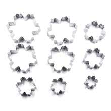 3D Christmas Tree & Snowflake Cookie Cutter Set - Stainless Steel, Ideal For Holiday Winter Baking, 3D Christmas Tree - Silver - View 10