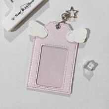 1 chiếc ví đựng thẻ hình cánh thiên thần hoạt hình dễ thương, ví đựng thẻ hình ngôi sao rỗng, ví đựng thẻ học sinh/thẻ ảnh. - Ví đựng thẻ hình cánh thiên thần - Xem 7