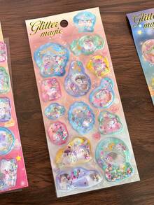 3D立体贴纸，可爱卡通趣味水瓶笔记本贴纸，学生文具 - color - 查看 9