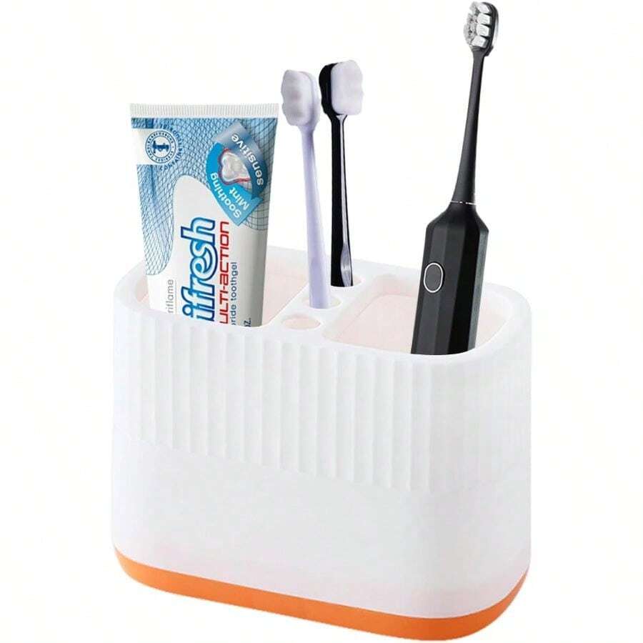 Toothbrush Holder, Toothbrush Holders Bathrooms, Tooth Brush Holder Bathroom Countertop(Anti - Slip) - 預設 - 查看 1