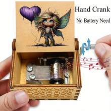 Hộp nhạc cổ tích mộng mơ 1 chiếc với đôi cánh rung rinh, kết hợp với tay cầm bằng vải denim rách độc đáo trên quả bóng hình trái tim, nền họa tiết vẩy sơn nghệ thuật tạo thêm không khí đặc biệt, âm thanh trong trẻo và du dương, một hành trình âm nhạc lãng mạn dù dùng để trang trí bàn làm việc hay làm quà tặng ý nghĩa, phong cách ấm áp và thư giãn, thích hợp để làm quà tặng và trưng bày trên bàn. - Một cỡ - Xem 8