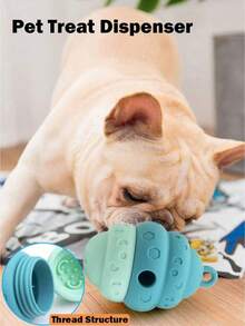 Puppy Interactive Game Toys, Pet Snack Dispenser, Interactive Slow Feeder, Silicone Toys With Hanging Hole - For Dogs/Cats - Multicolor - View 4