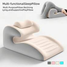 Premium Multi-Purpose Sleep Pillow, Ergonomic Reclining Wedge Cushion For Back Support & Bed Relaxing - Dark Grey - View 1
