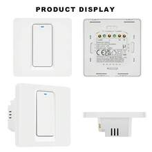 符合欧盟标准的 40A ZigBee 智能热水器开关，兼容 Alexa/Smart Life/Tuya，支持 APP 远程控制、语音控制和定时控制，带背光触摸屏，分体式快速安装，阻燃 PC+ABS 材质，需搭配网关使用。 - 彩色 - 查看 10