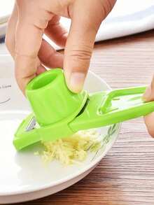 Multifunctional Garlic, Ginger, Hassella, Stainless Steel, Garlic And Powder, Multifunctional Ginger Grinding Machine, Grinding Machine, Electric-Free Plastic Garlic Cutter, Easy To Use, Garlic, Ginger, Onion, Chili, Nuts, Etc. - Multicolor - View 3