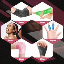 7cm*10m Self-Adhesive Elastic Foam Tape, Multi-Purpose, Suitable For Elbow And Knee Supports, Sports Foam Tape - Multicolor - View 6