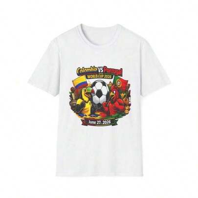 100% black pure cotton t-shirt, comfortable and cool Colombia vs Portugal Wod Cup 2026 S1Hirt S1occer Match T-S1Hirt 2026 Game Day T1EE Football Fan Gift220G Esta camiseta unisex de 200 g está hecha de 100 % algodón con un patrón de punto apretado de 200 g, lo que garantiza su durabilidad. Apta para todo tipo de cuerpos, tanto hombres como mujeres. Su tejido duradero y de alta calidad es ideal para diversos proyectos de costura, ofreciendo un tacto suave y resistente. Además, es muy transpirable. Perfecta para primaveraverano, conjuntos de vacaciones y ropa de fiesta. Linda, a la moda, deportiva, festiva, adecuada para todo tipo de estilos de niños y niñas, esta camiseta (1 pieza) se puede usar en diversas ocasiones como cumpleaños y momentos de ocio.