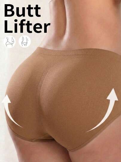 Women's Seamless Honeycomb Warm Abdomen Breathable Skin-Friendly Plus Size Panties, Women's Seamless Lift Shaping Plus Size Panties