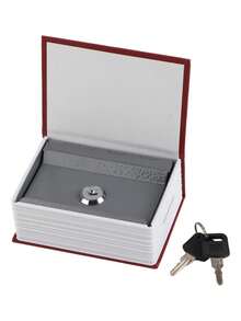 Caja fuerte falsa de libro de 11,5 * 8 * 4,5 cm / 4,5 * 3,15 * 1,77 pulgadas con llave, caja de almacenamiento oculta, caja de almacenamiento estilo diccionario, decoración de oficina en el hogar, caja de almacenamiento secreta WGM3 - Versión mini llave - Ver 12