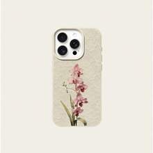 1pc TPU Material Elegant Lace Orchid Butterfly Pattern Phone Case Compatible With IPhone 17 Pro Max/17/16 Pro Max/15/13/12/11, S20 FE/A15/S24/A55, Note 11/12/13 Pro, Full Coverage Anti-Drop Soft Protective Phone Cover,International Version, Not The Domestic Version - White - View 5