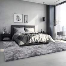 Soft Shaggy Rug For Bedroom Or Living Room, 1.40m X 2.00m - Light Gray Melange - View 2
