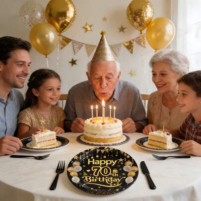 20/40 طبق لحفلة عيد الميلاد ال- 70، أدوات مائدة حفلة يمكن التخلص منها لاحتفال عيد الميلاد، وجبة الغداء والحلوى