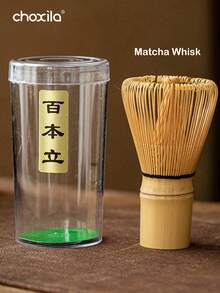 choxila 1pc Bamboo Matcha Whisk, 100 Bristles Detachable Decorative Tea Brush, Pure Handmade Natural Bamboo Matcha Stirring Tool, Can Create Fine Foam, Suitable For Home Tea Room And Matcha Lovers - Tea Whisk - View 13