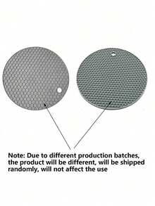 3pcs/1pc Heat Resistant Silicone Coasters - Round Non-Slip Pot Pads For Kitchen Countertop And Dining Table, Multipurpose Insulation Mat For Hot Dishes, Outdoor Picnic And Barbecue, Kitchen Decor Home Supplies - View 6