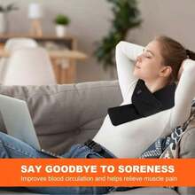 Unisex USB Heated Scarf, 100% Polyester Knit, 3 Heat Settings, Washable, Portable Electric Neck Warmer For Winter, Suitable For All Seasons (Power Bank Not Included) - Multicolor - View 7