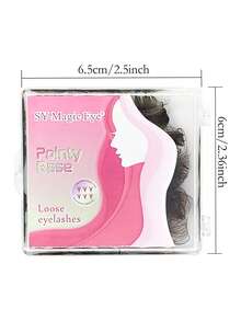 Premade Fans, 500 Pcs, 4D-5D-6D-7D, 0.07mm Thickness, Natural & Volume,8-15mm / Mixed Length, D Curl, Easy To Carry, Natural & Soft, Party And Travel, Wedding, Party, Costume Makeup - D - View 5
