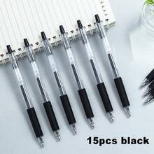 30 bút bi mực trung tính, bút bi gel viết trơn tru, khô nhanh, không lem mực, thích hợp để viết, đánh dấu, dùng làm văn phòng phẩm, đồ dùng học tập cho năm học mới. - Nhấn bút - Xem 10
