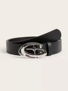 1pc Retro INS Style 3D Design Belt With Unique Black Matching With Jeans/Trousers/Short Skirts/Dresses/Shorts, Etc. Summer, School Fall, Autumn, Halloween RU4E - màu đen - Xem 5