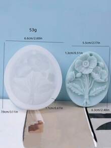 旋花、芙蓉、小鸟吊坠硅胶模具、蜡烛、石头、香薰硅胶吊坠 - A-白色 - 查看 2