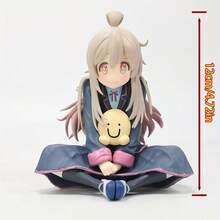 Collectible PVC Anime Girl Figure With Rich Facial Expressions And Soft Colors - Golden Hair, Pink Eyes, And Pink Decorative Clothing, Dynamic Pose Holding A Yellow Pillow - Charming Desktop/Bookshelf Decoration, A Perfect Gift For Anime Fans (Christmas/Birthday/Halloween/Anniversaries). - Cô gái tóc vàng - Xem 1