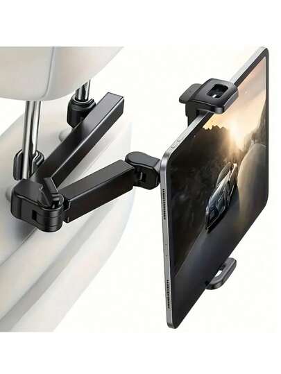 Soporte ajustable para teléfono y tableta de coche, adecuado para tabletas de 4.7-11 pulgadas, soporte para tableta en el asiento trasero del coche, esencial para viajes con niños, accesorios de coche, regalo para amigos