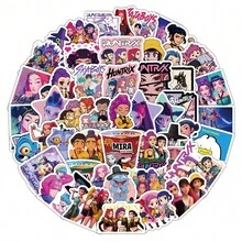 103pcs Cartoon Witch Hunter Sticker Set, Anime Character Sticker Collection - Multicolor - View 4