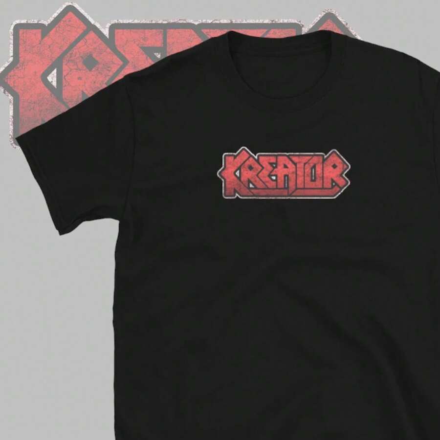 Camiseta Kreator Vintage Thrash Metal - Negro - Ver 1