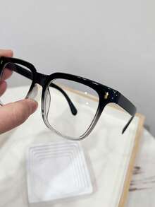 1 chiếc kính nữ gọng vuông đen đơn giản, phong cách retro, phù hợp để đeo hàng ngày và chụp ảnh đường phố. - Nhiều màu - Xem 10
