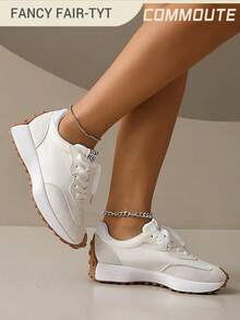 Women's Casual Sports Shoes, Lightweight Non-Slip Fitness Running Shoes, Tennis Shoes, Sneakers - 白色 - 查看 7