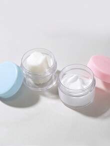 20pcs Round Plastic Cosmetic Containers With Lids, Suitable For Liquids, Lotions, Samples, 20ml/0.7oz Capacity - Clear - View 4