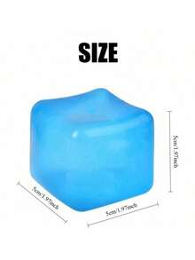 1 Pack 1/2/4pcs Slow Rising Cube Mochi Squishy Stress Ball, Suitable For Relieving Stress, Soft And Plush - Random Color - View 9