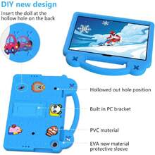 Case Compatible With Honor Pad X8 10.1" 2022 / Honor Pad X8 Lite / MatePad SE 10.1" 2022 / MatePad T10s 10.1" / MatePad T10 9.7" / Enjoy Tablet 2 10.1", With Handle / Shoulder Strap / Stand, 42530839 - 無色 - 查看 2