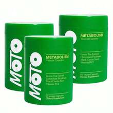 MOTO Vegan Capsules For Metabolism - 30 Servings Of A Powerful Blend With EGCG, Black Cumin Seed & Vitamin B12 - Enhance Metabolism, Energy And Wellness - 1 PCS - 查看 6