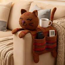 1pc/Set DIY Crochet Cat Sofa Armrest Storage Bag Knitting Kit (11 Colors Available, Not Finished Product, Requires Manual Crochet!!!), Suitable For Sofa Armrest Small Item Storage, Cat Sofa Armrest, Creative Home Decor DIY Material Kit, Home Storage Essential, Suitable For Beginners And Adult Craft Enthusiasts, Homemade Home Decor/Christmas Gift/New Year Gift/Valentine's Day Gift/Mother's Day Gift! - DIY Craft Kit - View 8