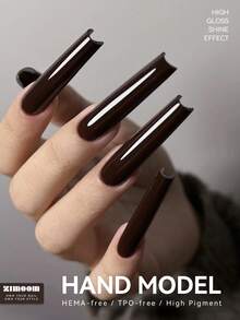 ZIMOOM 12毫升裸色凝胶指甲油，棕色浅粉色裸色美甲凝胶指甲油，可卸除UV/LED灯固化美甲沙龙礼品，适合女性和女孩 - 彩色 - 查看 3